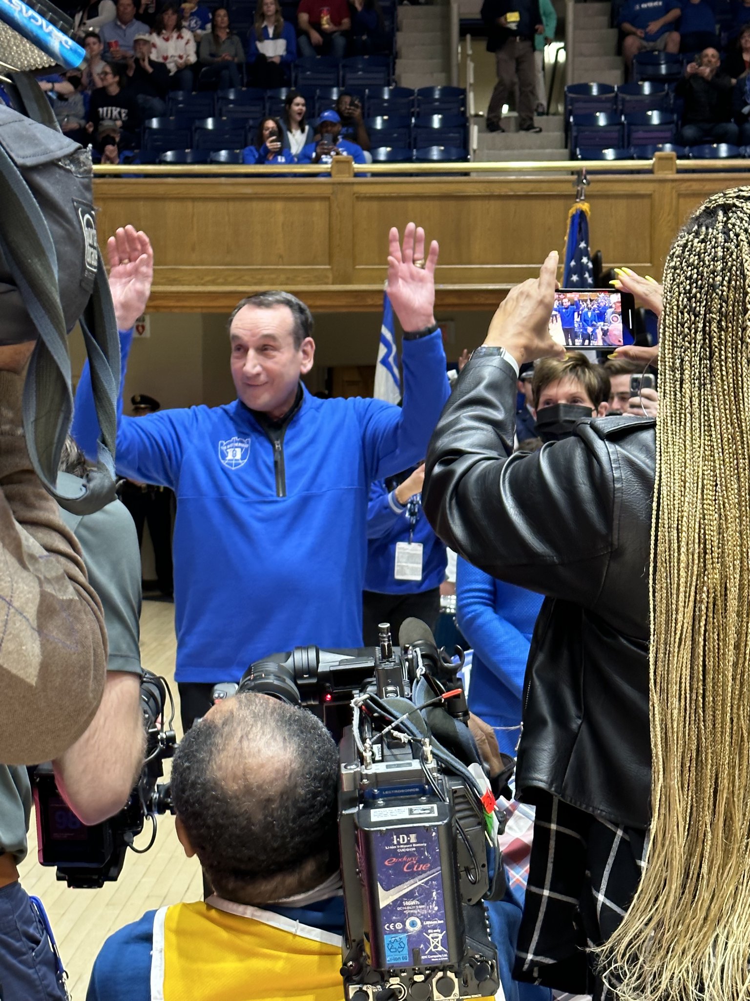 Coach K makes first appearance at Duke game since retirement | Zagsblog