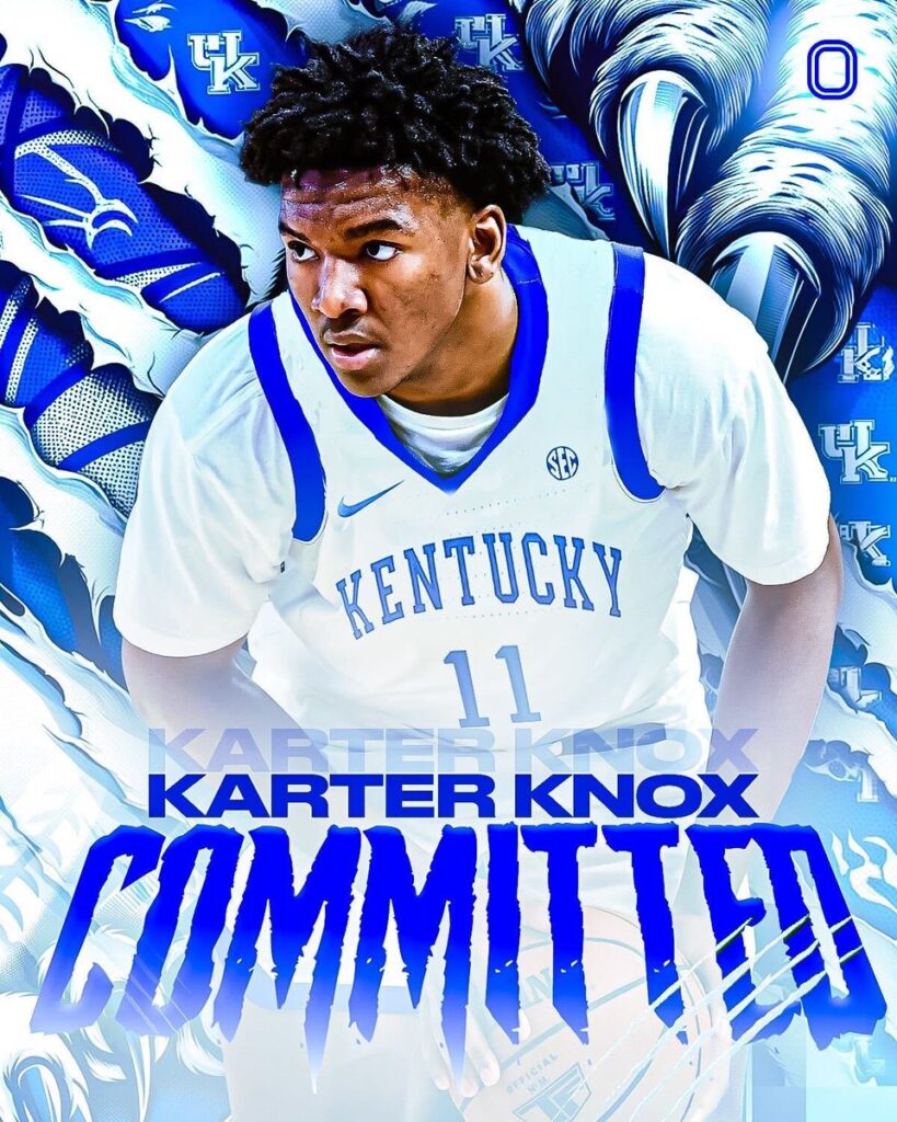 Newest Kentucky commit Karter Knox hoping to follow big brother into ...